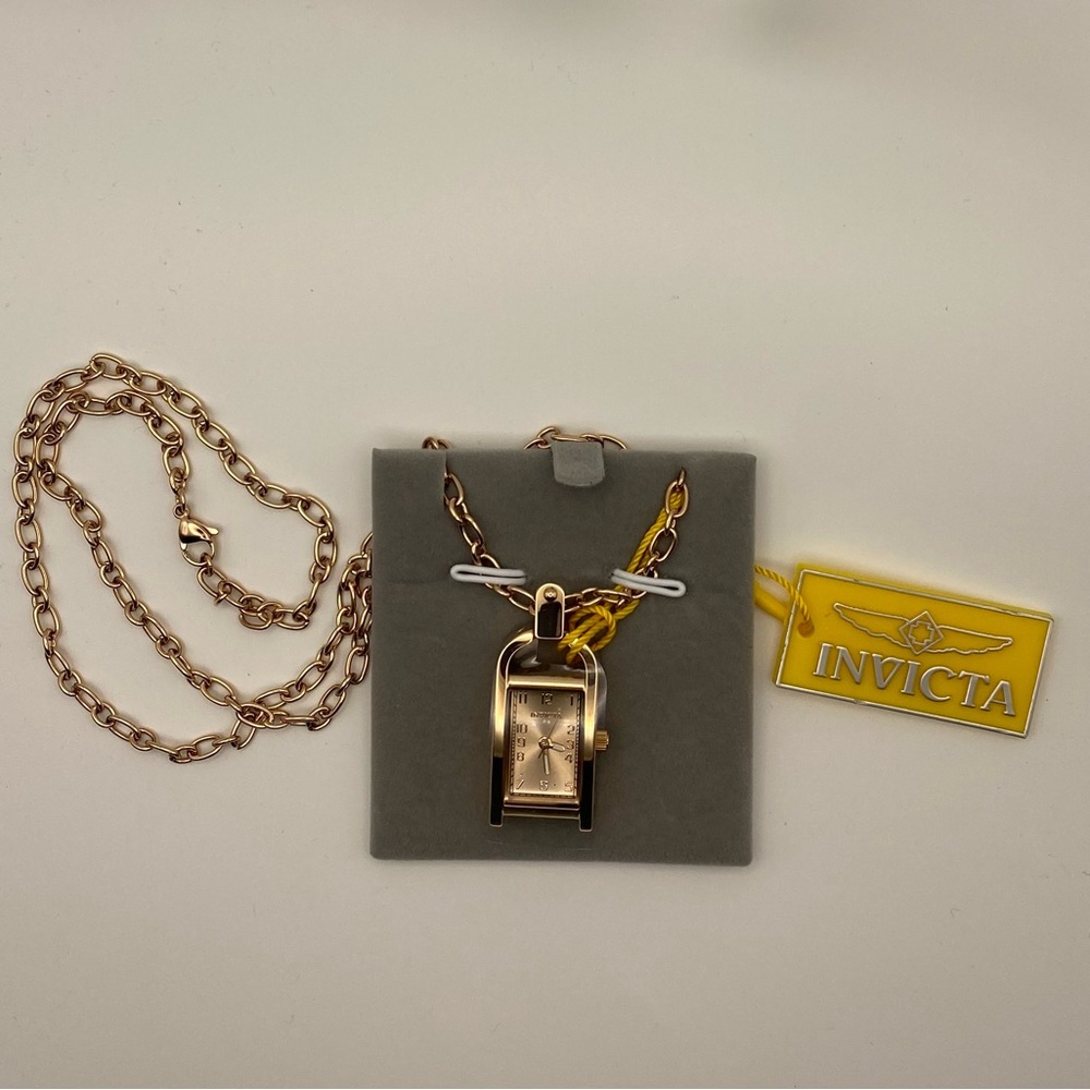 New Invicta Mini Angel Women’s Necklace Watch Rose Gold (49936) - Picture 3 of 5